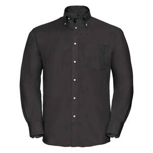 Russell Collection Mens Ultimate Long-Sleeved Formal Shirt / Black